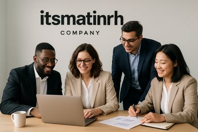 Professional team collaborating at itsmatinrh company